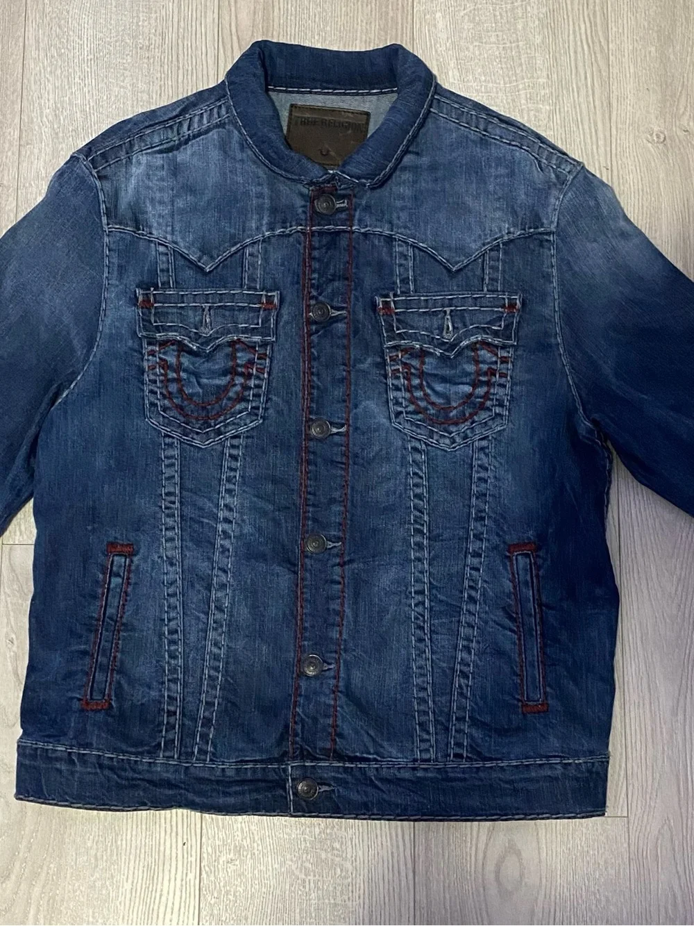 Dark Blue Denim Jean jacket true religion